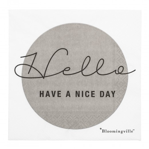 Papírszalvéta, 'Hello', Have A Nice Day