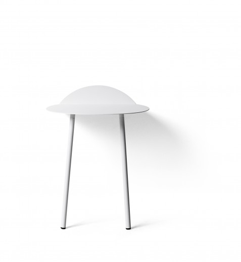 Asztal, Yeh Wall Low Fehér, H32xSz40xM45 cm