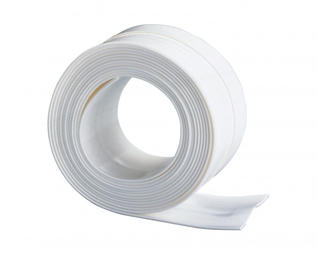 Széles Műanyag Tömítő Ragasztószalag Fürdőszobához, Sealing Tape Large Fehér, H3,5 M