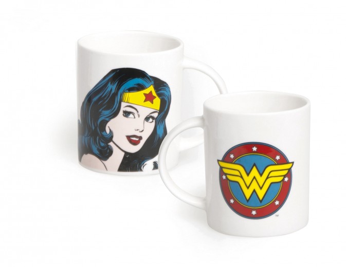 Porcelán bögre, 300 ml, Ø8,9xH9 cm, Superhero Wonder Woman
