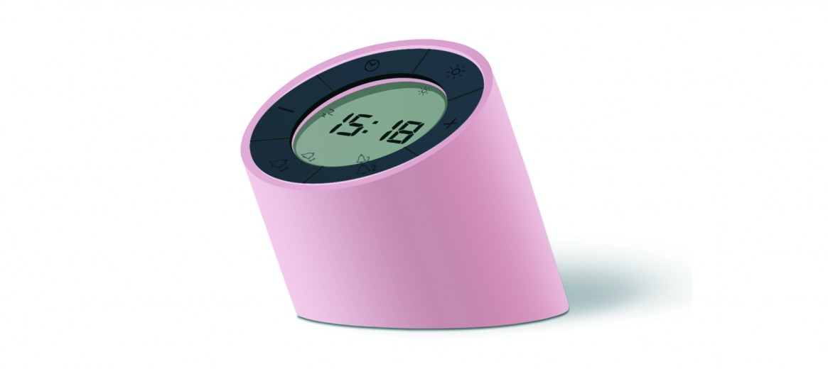 Edge Light Alarm Clock Okosóra, Pink