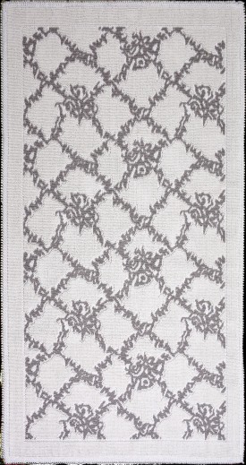 Sarmasik Kézzel Szőtt Pamut Szőnyeg, Bézs, 80 x 150 cm