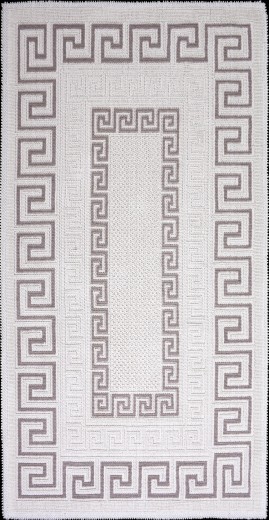 Versace Kézzel Szőtt Pamut Szőnyeg, Bézs, 80 x 150 cm