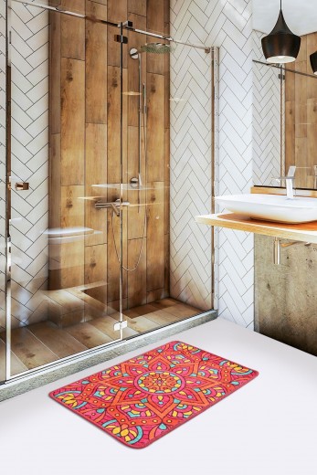 Fürdőszobaszőnyeg, Mandal Többszínű, 40 x 60 cm