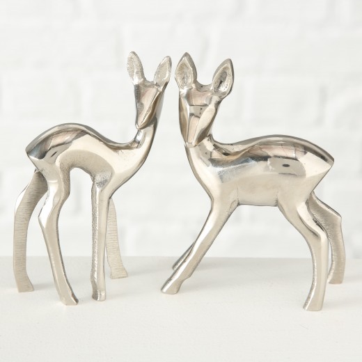 Bambi Fém Dekoráció, Ezüst, Különböző Modellek, Sz9xM13xM13 cm
