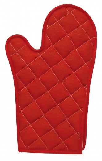 Konyhakesztyű, pamut,  32 x 20 cm, Color Club Piros