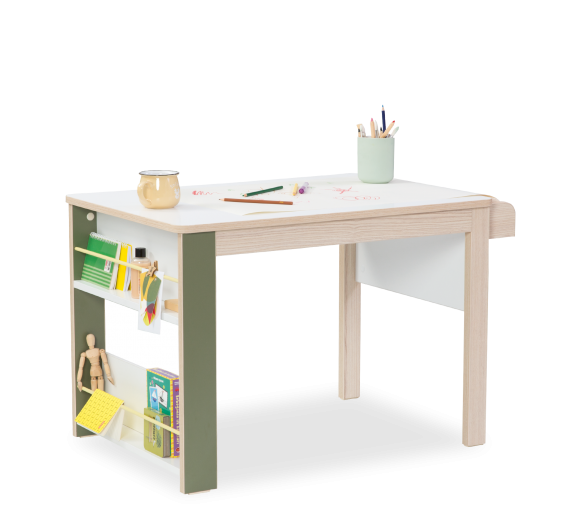Íróasztal Gyerekeknek, Forgácslap Montessori Természetes, H88xSz57xM56 cm