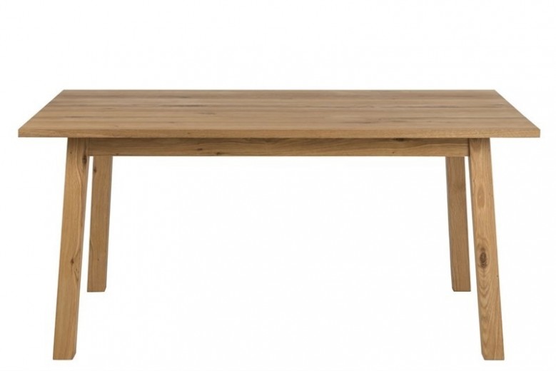 Asztal, Furnér Chara Wild Tölgy, H160xSz90xM75 cm
