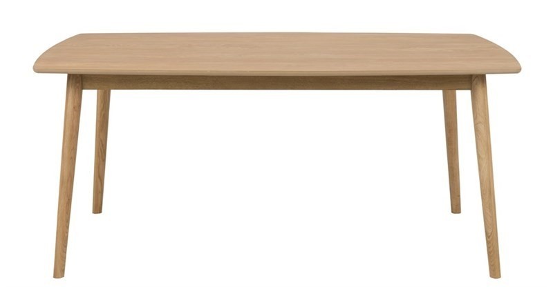 Asztal, Furnér és Tölgyfa, Nagano Tölgy, H180xSz90xM75,5 cm