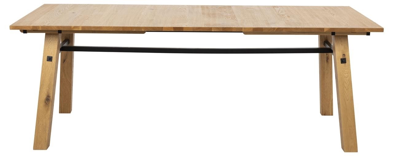 Asztal, Fa és Furnér, Stockholm Természetes, H210xSz95xM75 cm