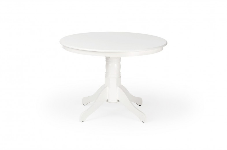 Asztal, MDF és Fa Gloster Fehér, Ø106xM75 cm