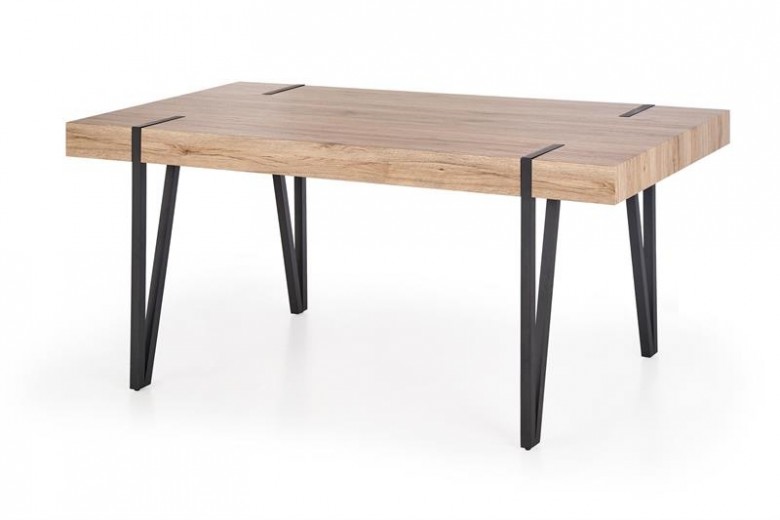 Asztal, MDF és Fém Yohann, H170xSz90xM76 cm 