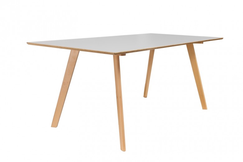 Asztal, forgácsolt lemezből Greta Fehér, Sz180xM90xM75 cm