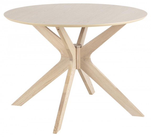 Asztal, Forgácslap és Furnér, Duncan Tölgy, Ø105xM75 cm