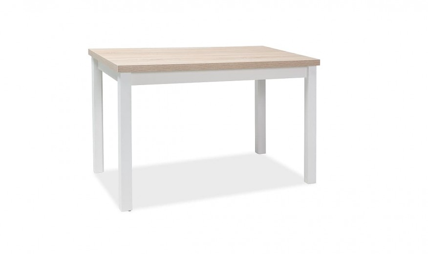 Asztal, Forgácslap és MDF, Adam Sonoma Tölgy / Fehér, Sz100xM60xM75 cm