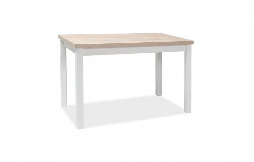 Asztal, Forgácslap és MDF, Adam Sonoma Tölgy / Fehér, Sz120xM68xM75 cm