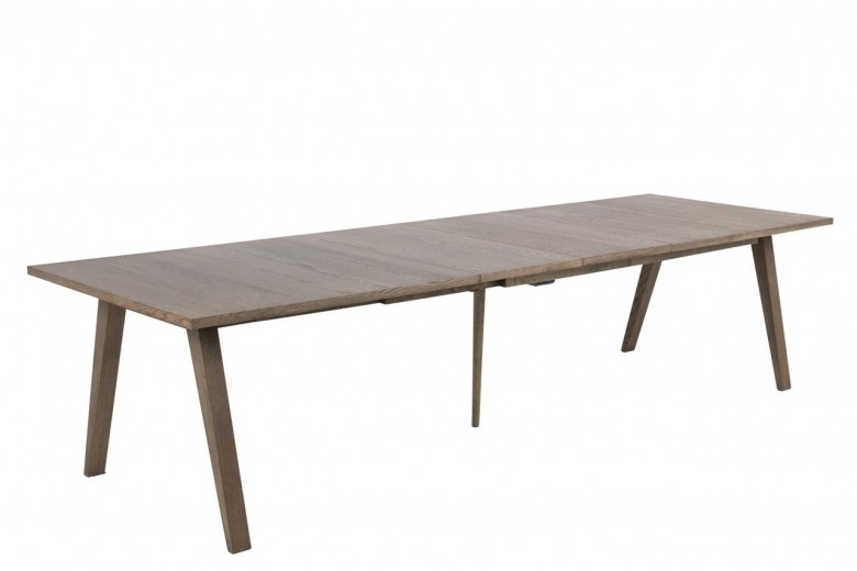 Kihúzható Asztal, Tölgyfa Furnér, A-line Barna, H220-320xSz100xM74 cm