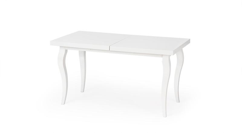 Mozart Bükkfa és MDF Kihúzható Asztal, Fehér, H140-180xSz80xM75 cm