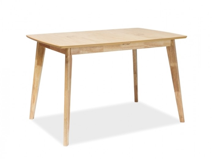 Kihúzható Asztal, MDF, furnér és fa, Bethania Tölgy, Sz120-160xH80xM75 cm