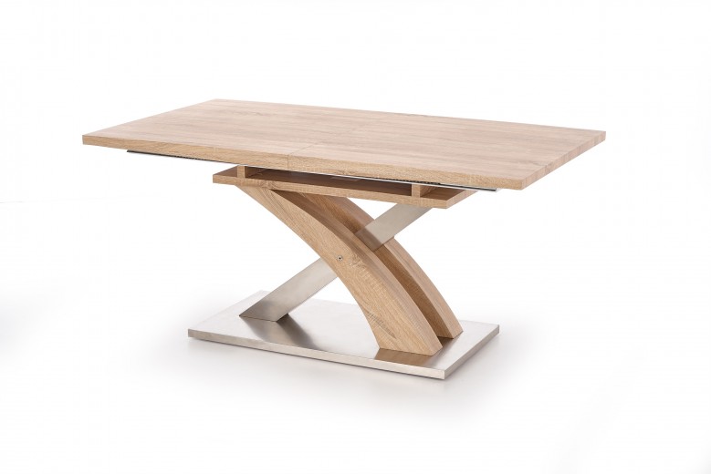 Sandor MDF Kihúzható Asztal, Sonoma Tölgy, H160-220xSz90xM77 cm