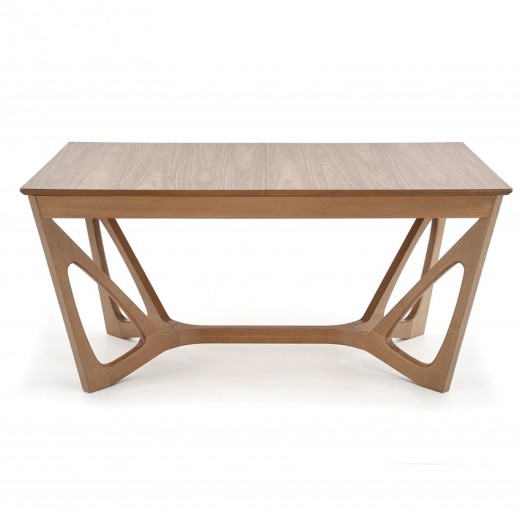 Wenanty MDF és Fa Kihúzható Asztal, Amerikai Dió, H160-240xSz100xM77 cm