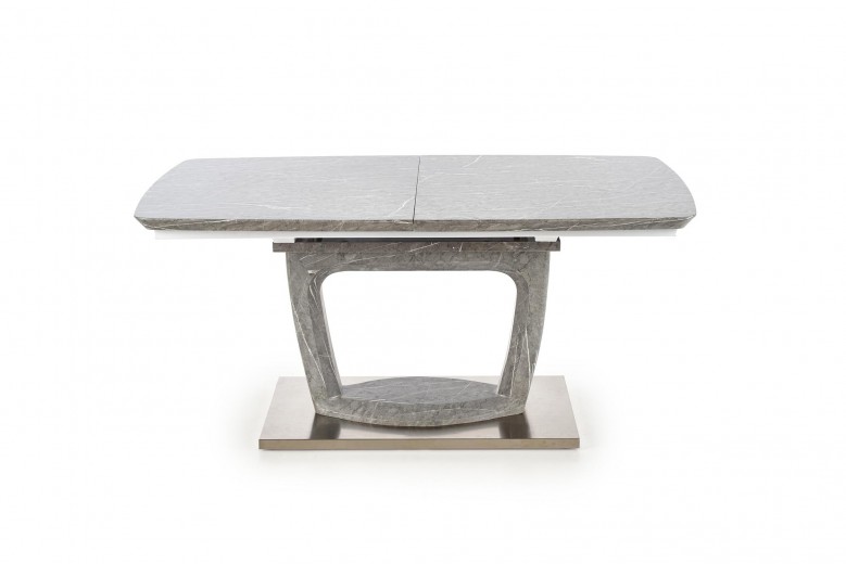 Kihúzható Asztal, MDF és Fém Artemon Szürke, H160-220xSz90xM76 cm