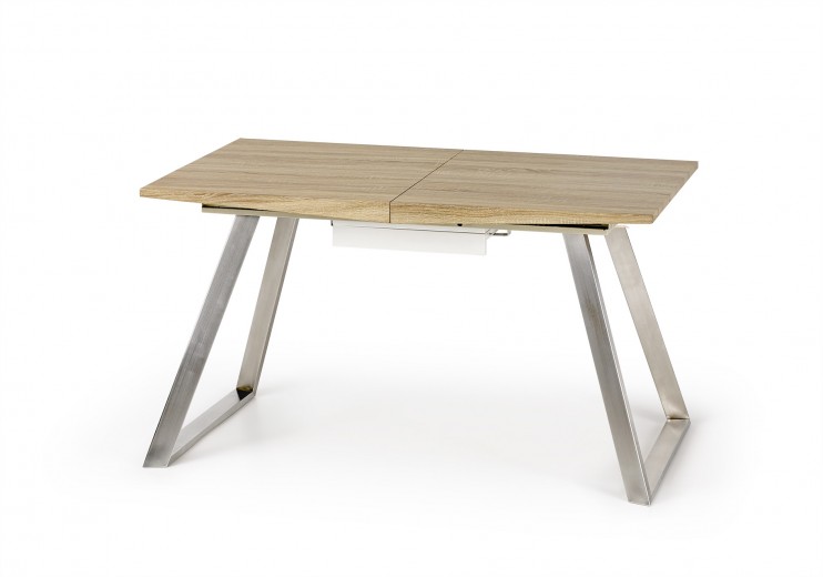 Kihúzható Asztal, MDF és Fém Trevor Sonoma Tölgy, H130-170xSz80xM76 cm