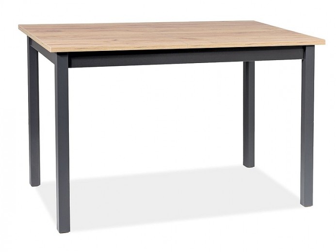 Kihúzható Asztal pal lemezből, Henri Large Kézműves Tölgy / Fekete, Sz125-170xM75xM75 cm