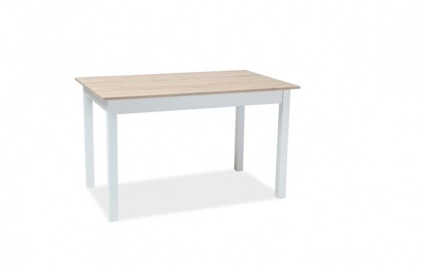 Kihúzható Asztal, forgácslap, Horacy Small Sonoma Tölgy / Fehér, Sz100-140xM60xM75 cm