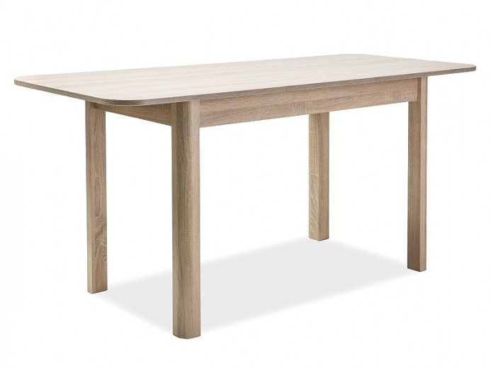 Kihúzható asztal, forgácslap és MDF, Dillon II New Tölgy Sonoma, Sz120-160xH68xM75 cm