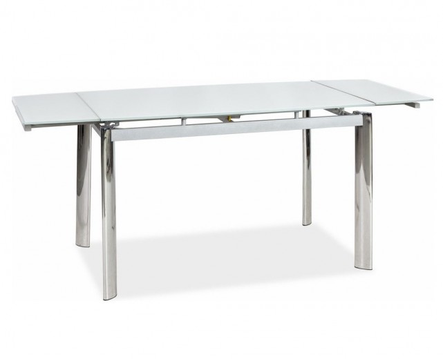 Kihúzható Asztal, Üveg GD-020 Fehér