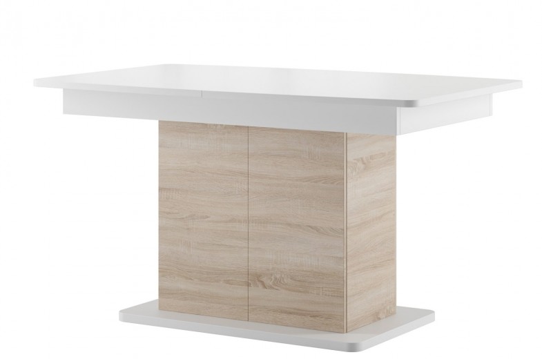 Kihúzható Asztal, Forgácslap Star 03 Fehér / Sonoma Tölgy, H140-210xSz85xM77 cm