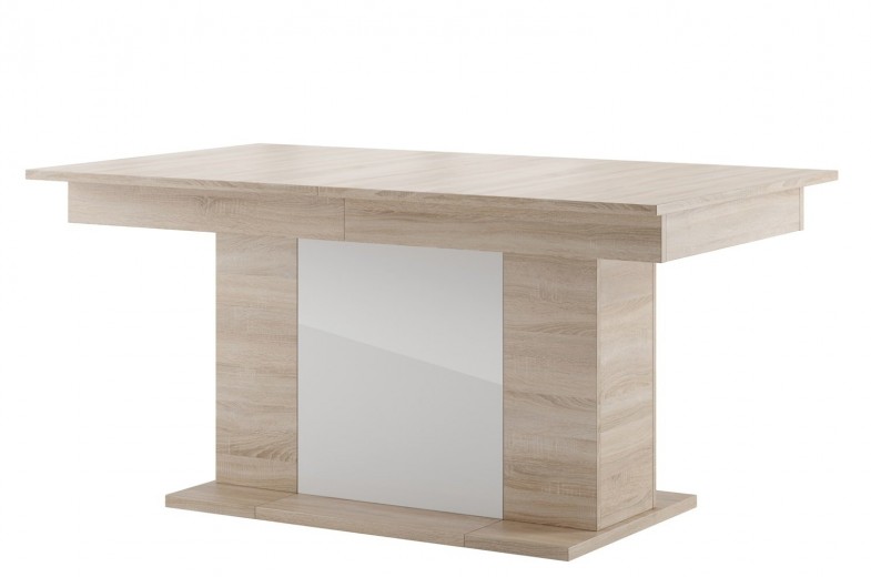 Kihúzható Asztal, Forgácslap Star 06 Fehér / Sonoma Tölgy, H160-410xSz90xM77 cm