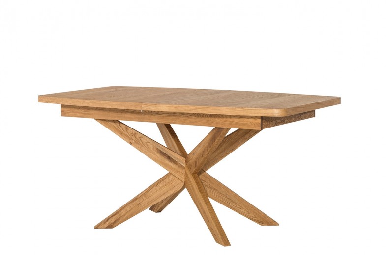 Kihúzható Asztal, Tölgyfa és Furnér, Velle 39 Tölgy, H160-210xSz95xM77 cm