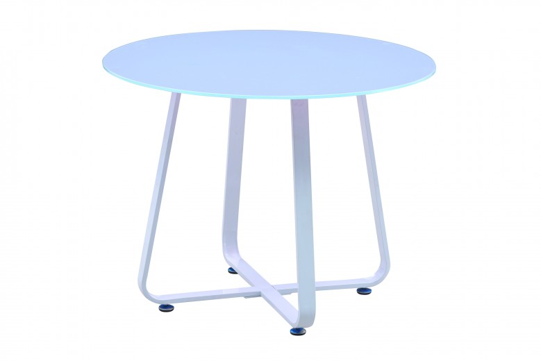 Asztal, MDF Marison Fehér, Sz110xM76 cm