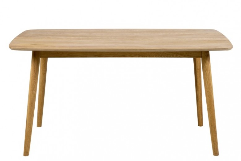 Asztal, Furnér és Fa, Nagano Dining Sötét Tölgy, H150xSz80xM75,5 cm