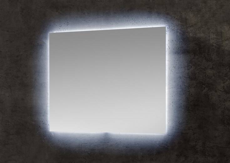 Négyszögletes Fürdőszobai Tükör LED Világítással, SP1 Medium, IP21, 6500K, 1500LM, Sz80xM65 cm