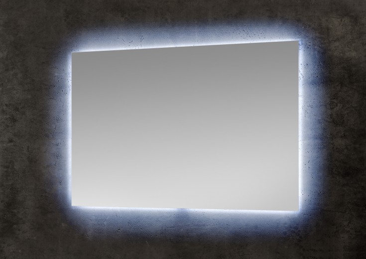 Négyszögletes Fürdőszobai Tükör LED Világítással, SP1 Large, IP21, 6500K, 1750LM, Sz100xM65 cm