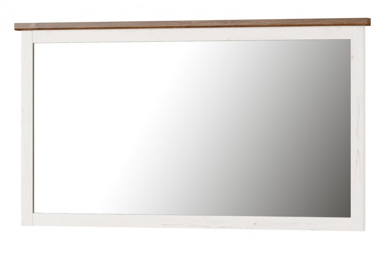 Dekoratív Tükör, Forgácslap Kerettel, Country 80 Fehér / Tölgy, Sz144xM80 cm