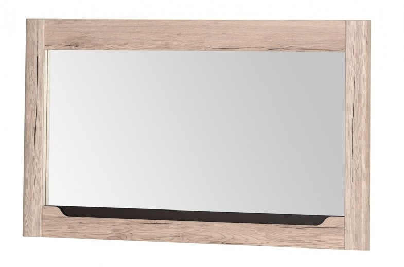 Dekoratív Tükör, Forgácslap Kerettel, Desjo 30 San Remo Tölgy, Sz118xM70 cm