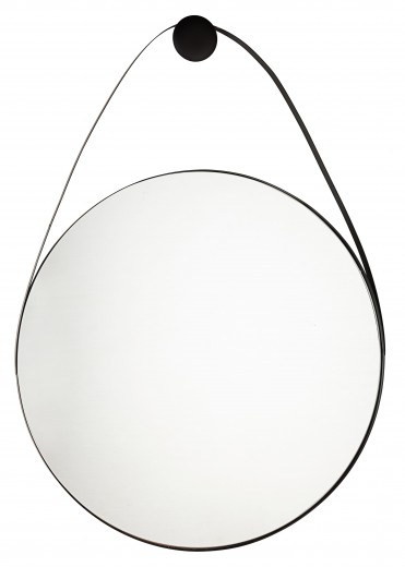 Dekoratív Tükör, Fém Kerettel, Keiran Tall Fekete, Sz75xM107 cm