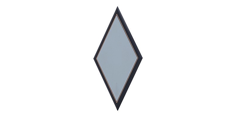 Dekoratív Tükör Diamond Fekete / Arany, Sz49xM92 cm
