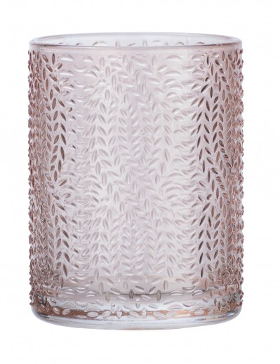 Üveg Fogkefetartó Pohár, Vetro Rózsaszín, Ø7,5xM10 cm