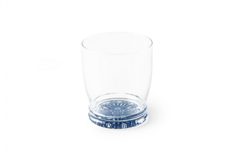 Vizespohár, üveg, 340 ml, Ø8xH9,5 cm, Boheme Kék