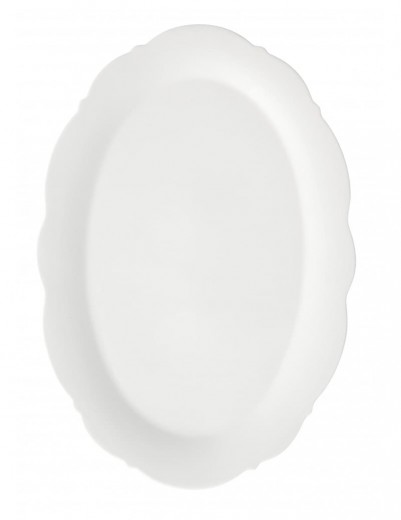 Meringa Porcelán Tálalótálca, Fehér, H36xSz24,5 cm