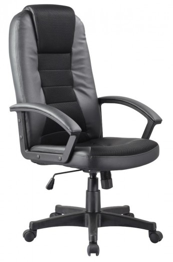 Öko bőrrel bevont vezetői szék, Qwin-019 Fekete, Sz61xM50xM112-122 cm