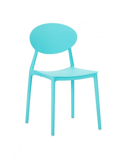 Műanyag szék, műanyag lábakkal Lolita Kék, Sz47xM42xM82cm