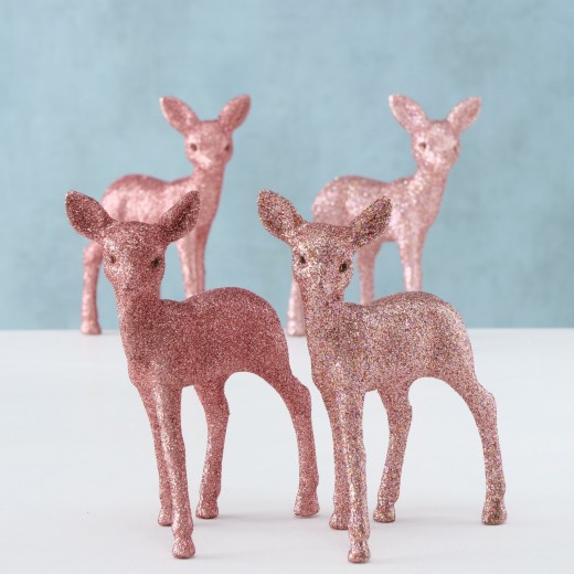 2 Darab Figura Műanyagból, Nelle Rózsaszín, Különböző Darabok, H13xSz4xM15 cm