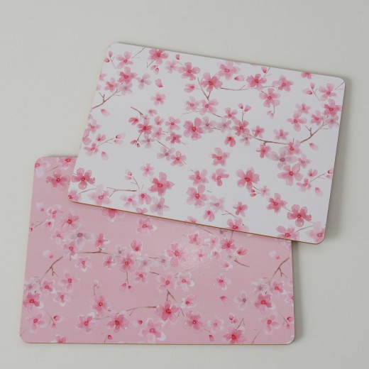 Sakura 4 Darab Forró Edény Alátét, Fehér / Rózsaszín, Különböző Modellek, H40xSz30 cm