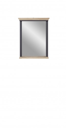 Dekoratív Tükör, MDF Kerettel, Jessie Grafit, Sz65xM83 cm